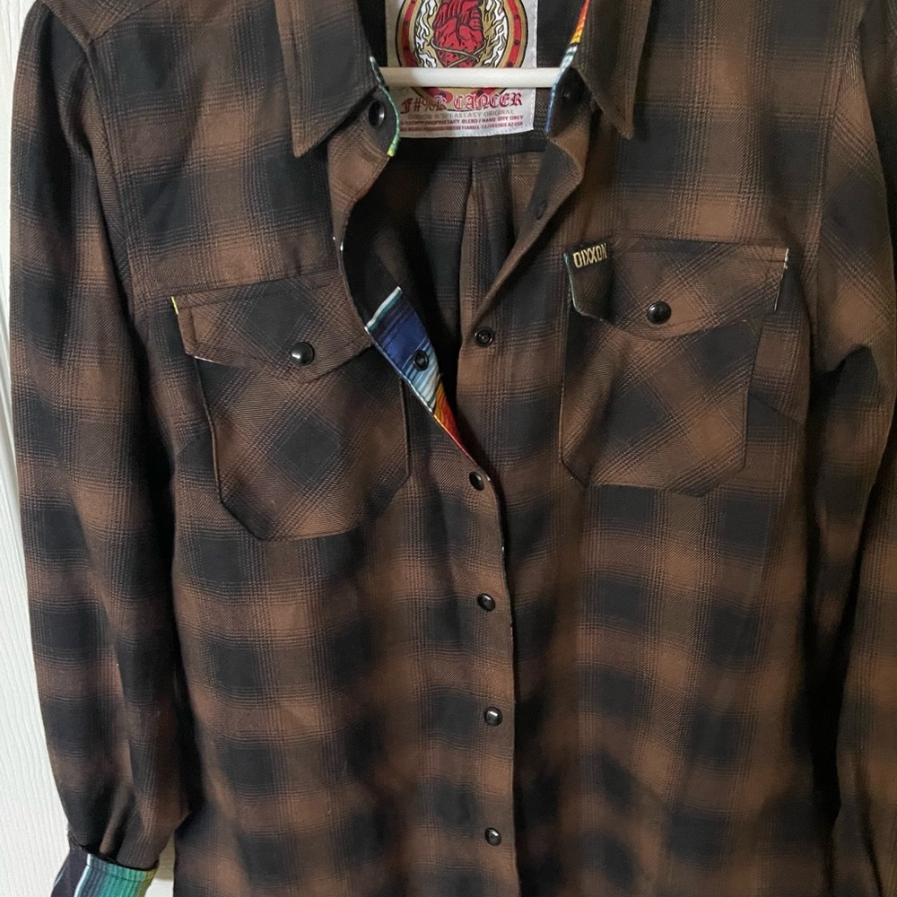 DIXXON Brown Plaid Shirt